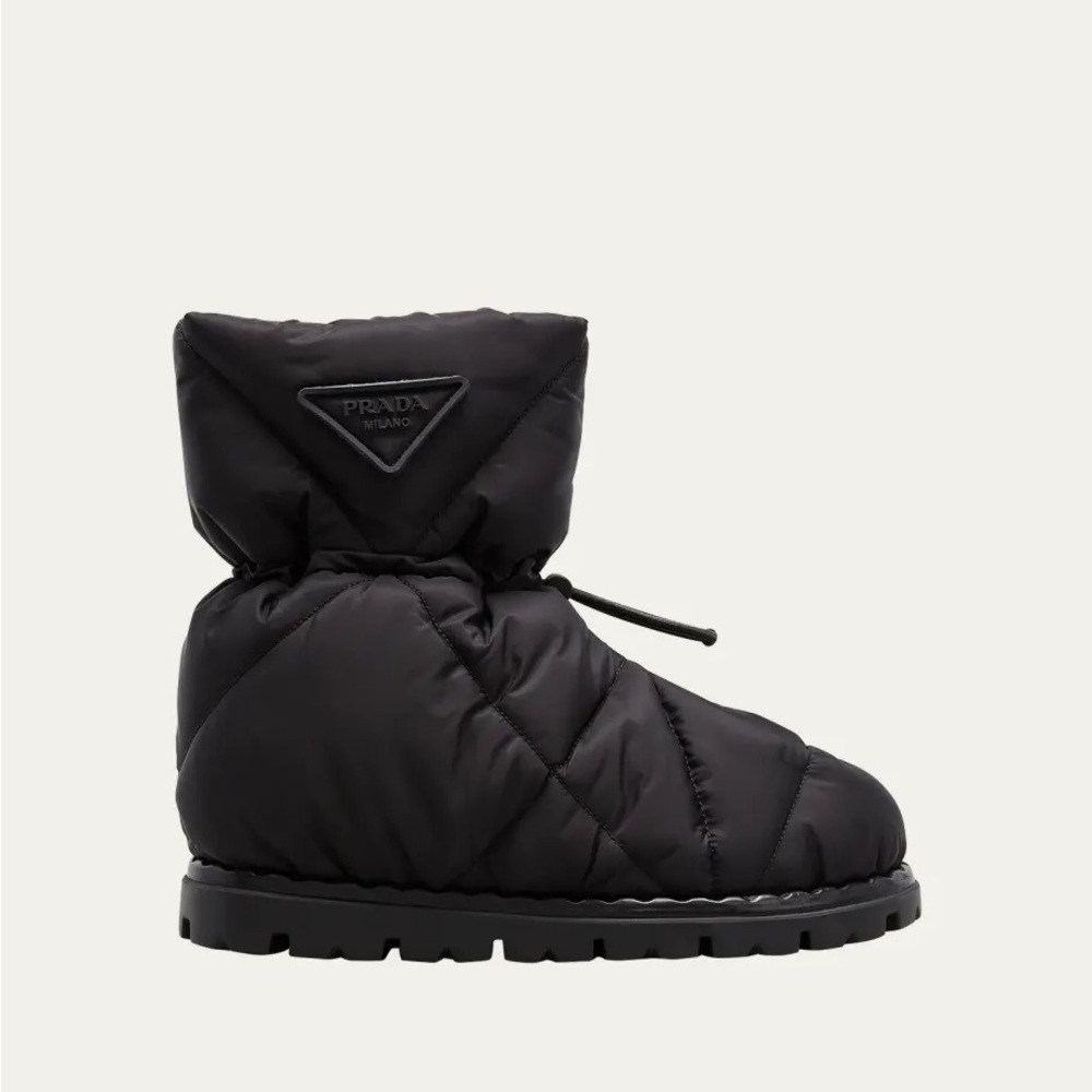 Prada Women's Black Quilted Boots